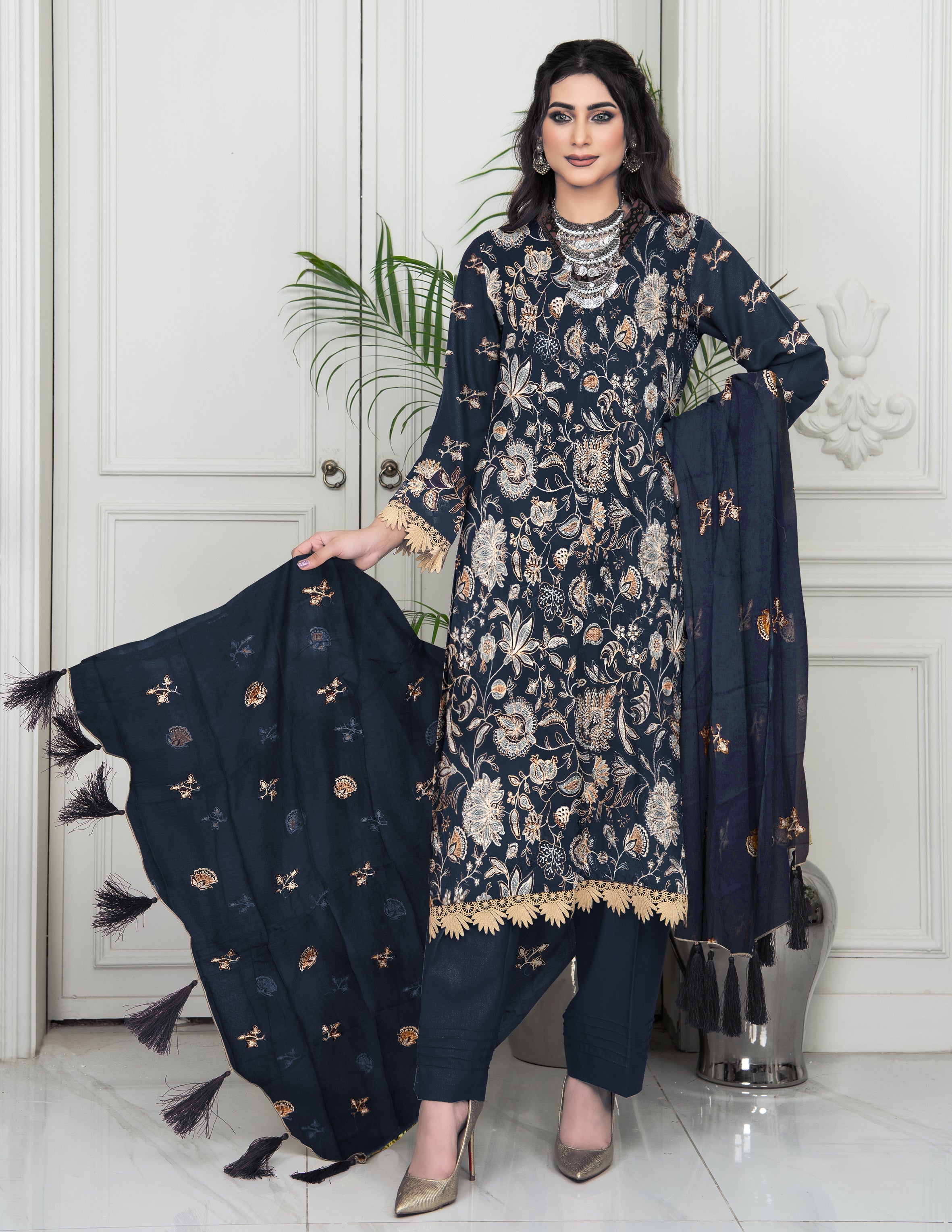 LLBD106-3Pcs Luxury Linen - Guchha Gee Fabrics